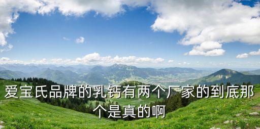 愛寶氏品牌的乳鈣有兩個廠家的到底那個是真的啊
