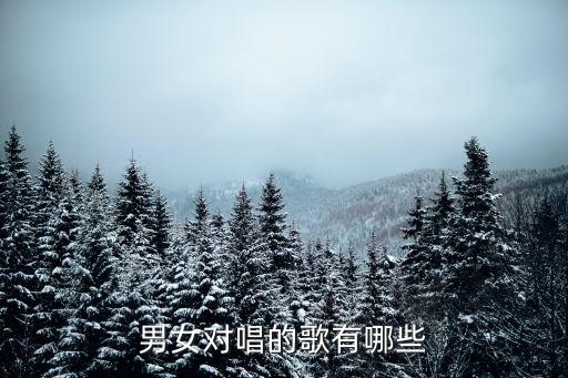 對唱的歌，有什么好聽的對唱的歌推薦幾首