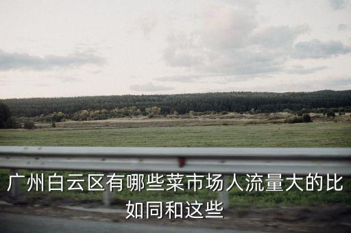 廣州白云農(nóng)貿(mào)市場怎么樣，廣州哪個肉菜市場最實惠