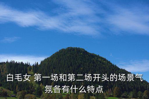 白毛女 第一場和第二場開頭的場景氣氛各有什么特點