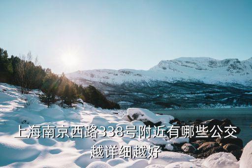 上海南京西路338號附近有哪些公交越詳細越好