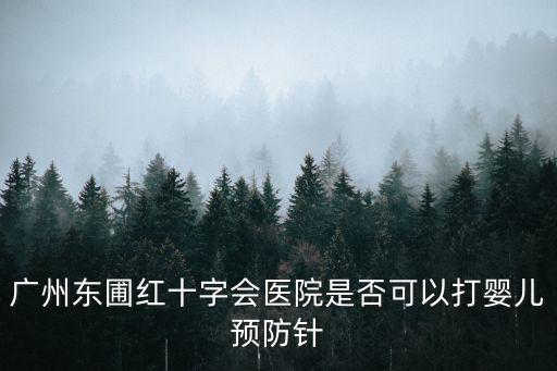 廣州東圃紅十字會醫(yī)院是否可以打嬰兒預(yù)防針