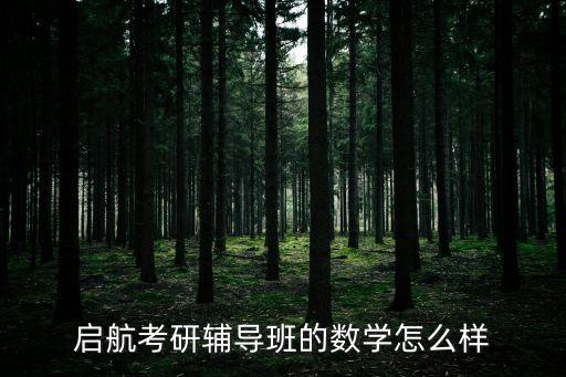 廣州市啟航教育培訓如何，啟航的輔導班怎樣