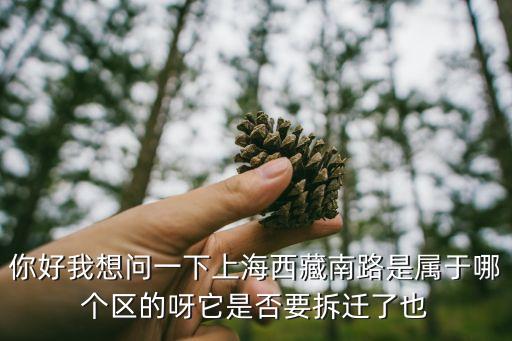 你好我想問(wèn)一下上海西藏南路是屬于哪個(gè)區(qū)的呀它是否要拆遷了也