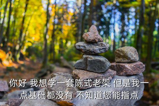 陳氏太極拳基礎入門，想學陳氏太極拳如何入門