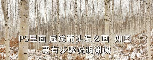 PS里面 虛線箭頭怎么畫  如圖 要有步驟說(shuō)明謝謝