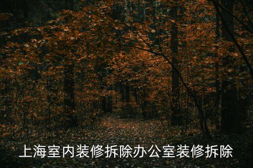 上海市工裝拆除，上海室內(nèi)裝修拆除辦公室裝修拆除