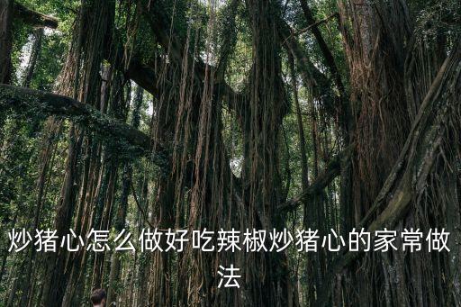 炒豬心怎么做好吃辣椒炒豬心的家常做法
