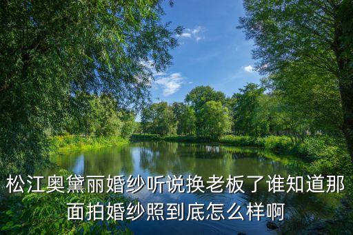 松江奧黛麗婚紗聽說換老板了誰知道那面拍婚紗照到底怎么樣啊