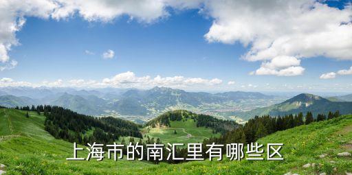 上海市南匯區劃分，上海市的南匯縣在哪個區啊