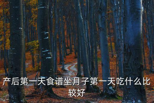 產后第一天食譜坐月子第一天吃什么比較好