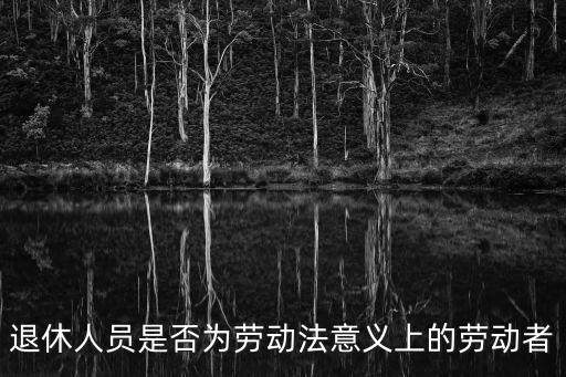 退休人員，退休人員是否為勞動法意義上的勞動者