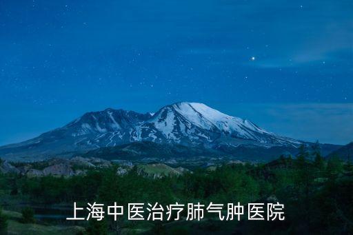 上海市中醫醫院陳文生，上海中醫治療肺氣腫醫院