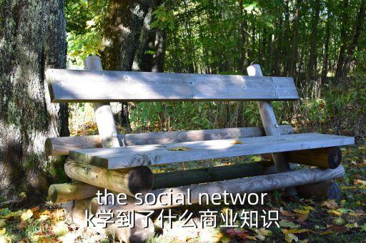 the social network學到了什么商業知識