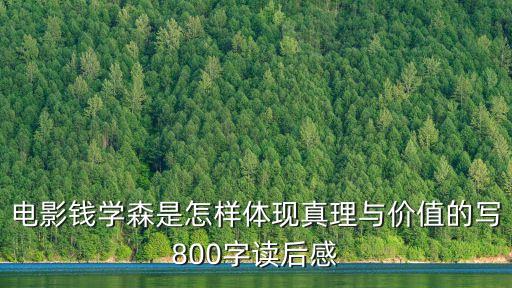 電影錢學森是怎樣體現真理與價值的寫800字讀后感