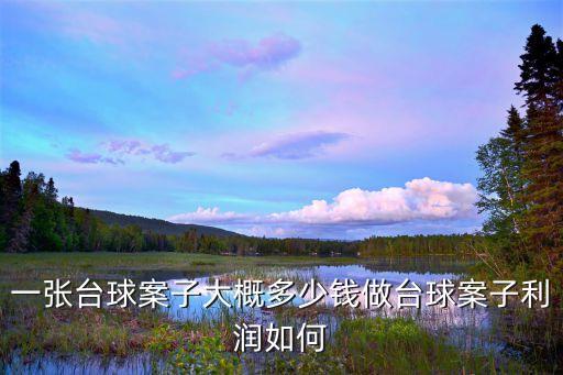 臺球案子，一張臺球案子大概多少錢做臺球案子利潤如何