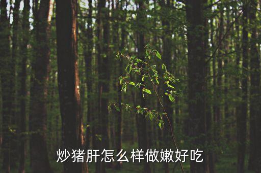 嫩炒豬肝，怎樣炒豬肝才能鮮嫩又好吃