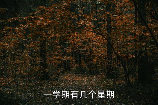 一個學期有多少周，一學期多少周