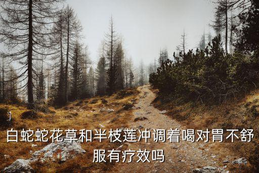 半枝蓮治胃病嗎，白蛇蛇花草和半枝蓮沖調著喝對胃不舒服有療效嗎