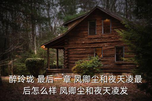醉玲瓏 最后一章 鳳卿塵和夜天凌最后怎么樣 鳳卿塵和夜天凌發