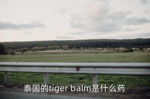 泰國的tiger balm是什么藥