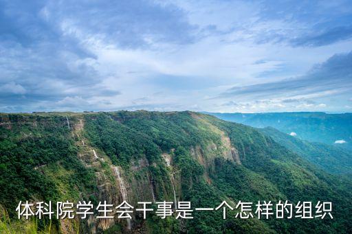 學生會干事，體科院學生會干事是一個怎樣的組織