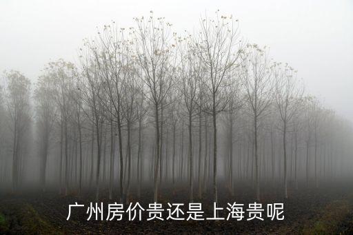 廣州房價貴還是上海貴呢