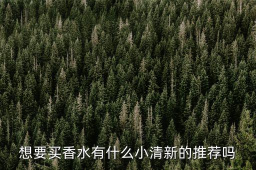 想要買香水有什么小清新的推薦嗎