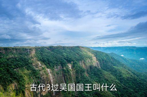 古代3過吳國國王叫什么