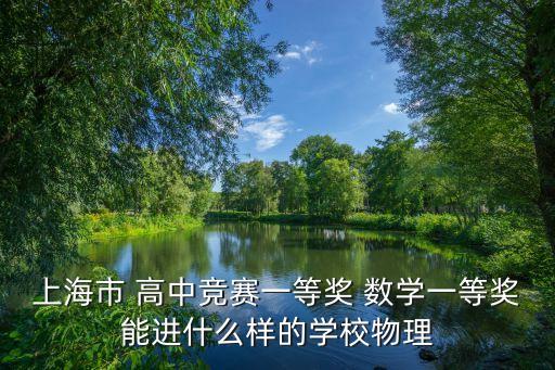 上海市 高中競賽一等獎 數(shù)學(xué)一等獎能進(jìn)什么樣的學(xué)校物理