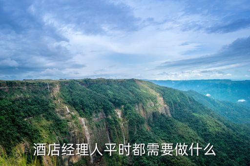 酒店經理人，酒店經理人平時都需要做什么