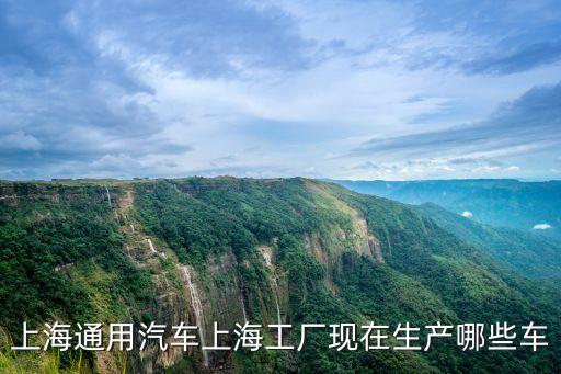 上海市申江路通用汽車，上海通用汽車上海工廠現(xiàn)在生產(chǎn)哪些車