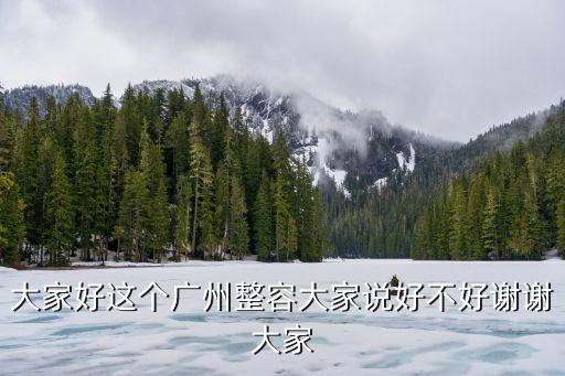廣州安麗維美容醫(yī)院正規(guī)嗎，大家好這個廣州整容大家說好不好謝謝大家