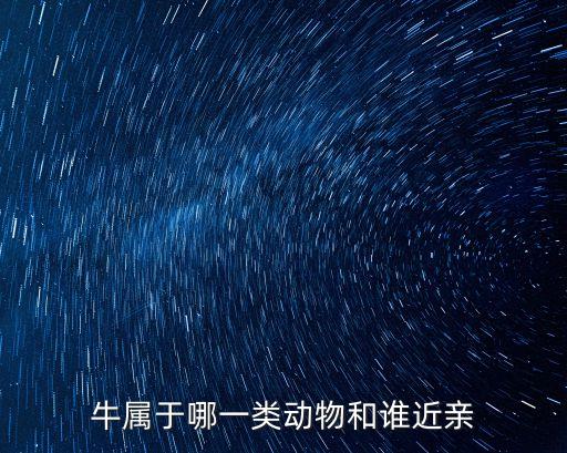 牛族，牛屬于哪一類動物和誰近親