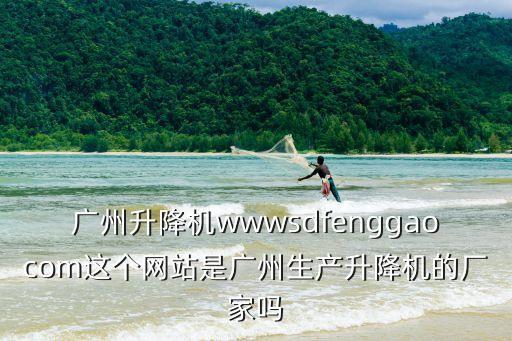 廣州垂直提升機設備，廣州升降機wwwsdfenggaocom這個網站是廣州生產升降機的廠家嗎