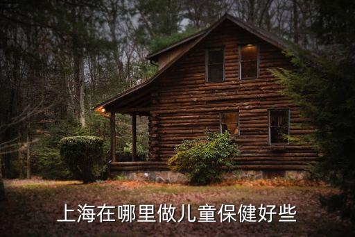 上海在哪里做兒童保健好些