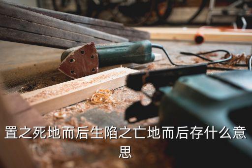 置之死地而后生的意思，置之死地而后生陷之亡地而后存什么意思