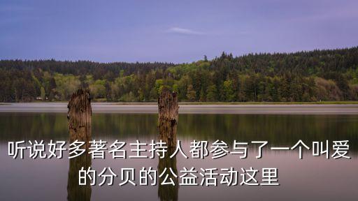 上海市醫(yī)療急救中心姜華，聽說好多著名主持人都參與了一個叫愛的分貝的公益活動這里