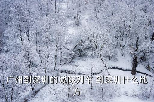 廣州至深圳的城際列車是深圳哪個火車站，廣州到深圳的城際列車 到深圳什么地方