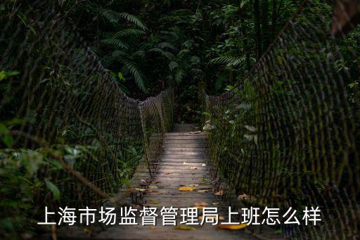 上海市場監督管理局上班怎么樣