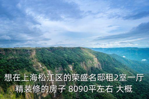 上海市榮盛名邸1500弄戶型圖，想在上海松江區的榮盛名邸租2室一廳精裝修的房子 8090平左右 大概