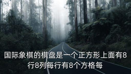 國(guó)際象棋的棋盤(pán)是一個(gè)正方形上面有8行8列每行有8個(gè)方格每