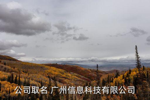 廣州愛動影視科技有限公司官網，公司取名 廣州信息科技有限公司