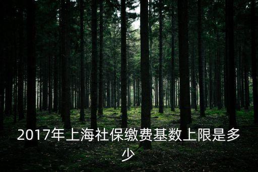 上海市17年社保最低基數(shù)，2017年上海社保繳費基數(shù)上限是多少