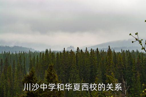 上海市川沙中學華夏西校簡介，川沙中學和華夏西校的關系