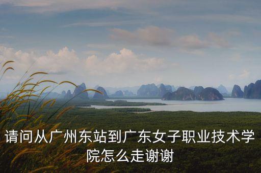 請(qǐng)問從廣州東站到廣東女子職業(yè)技術(shù)學(xué)院怎么走謝謝