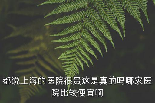 上海市區(qū)醫(yī)院收費高嗎，上海虹橋醫(yī)院收費貴嗎