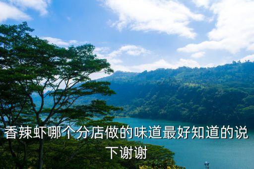 廣州香辣蝦哪家最好，香辣蝦哪個分店做的味道最好知道的說下謝謝