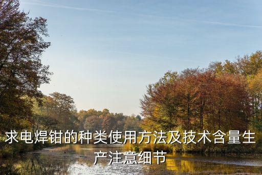 求電焊鉗的種類使用方法及技術含量生產注意細節