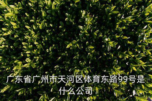 廣州直臂道閘機(jī)構(gòu)，廣東省廣州市天河區(qū)體育東路99號是什么公司